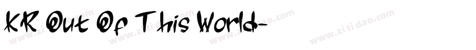 KR Out Of This World字体转换
